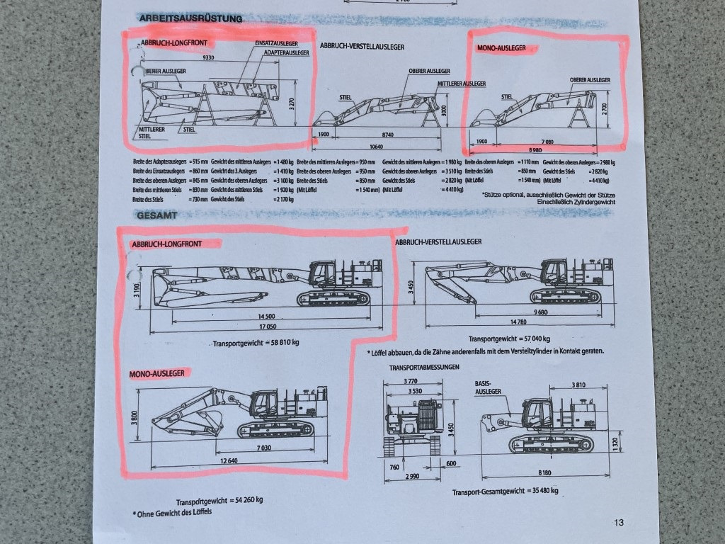 HITACHI ZX 470 LCD - 3, Abbruch-Longfront, Monoausleger, Vollausstattung - Bagger: das Bild 2 HITACHI ZX 470 LCD - 3, Abbruch-Longfront, Monoausleger, Vollausstattung - Bagger: das Bild 2
