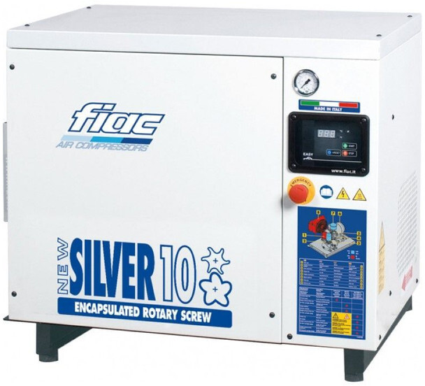 Fiac New Silver 10 Silent 7.5 kW 860 L / min 10 bar Elektrische Schroefcompressor - Luftkompressor: das Bild 1 Fiac New Silver 10 Silent 7.5 kW 860 L / min 10 bar Elektrische Schroefcompressor - Luftkompressor: das Bild 1