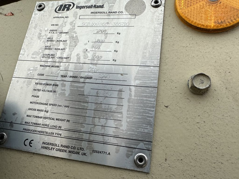 Ingersoll Rand LT6K Kubota 6 kVA Mobiele Lichtmast Aggregaat Light Tower - Lichtmasten: das Bild 4 Ingersoll Rand LT6K Kubota 6 kVA Mobiele Lichtmast Aggregaat Light Tower - Lichtmasten: das Bild 4