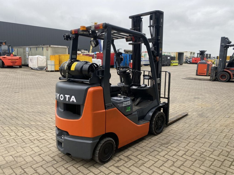 Treibgasstapler Toyota 8FGCU25 2.5 ton Duplex Sideshift LPG Heftruck: das Bild 11
