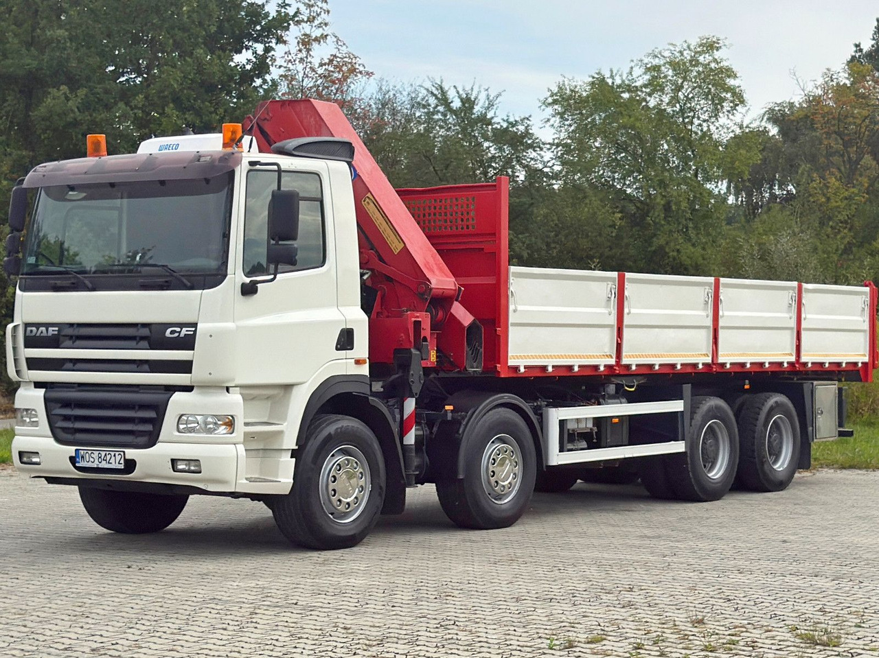 DAF CF 85.380 * HMF 2823 K6 (B3) + FUNK * 8x4 * TOP - Kipper, Autokran: das Bild 4 DAF CF 85.380 * HMF 2823 K6 (B3) + FUNK * 8x4 * TOP - Kipper, Autokran: das Bild 4