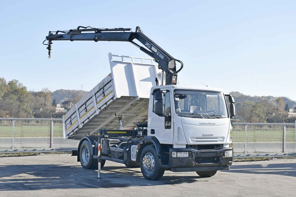 Iveco Eurocargo 180E28 *HIAB 122 B-2 DUO* TOPZUSTAND - Kipper, Autokran: das Bild 2 Iveco Eurocargo 180E28 *HIAB 122 B-2 DUO* TOPZUSTAND - Kipper, Autokran: das Bild 2