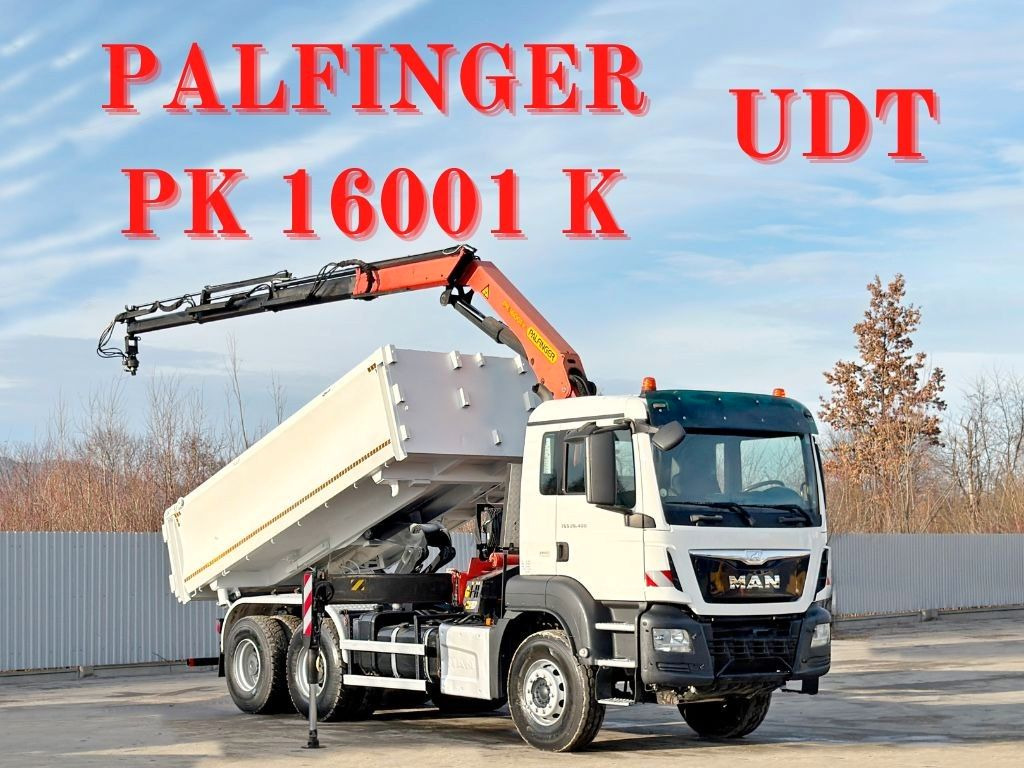 MAN TGS 26.400 * PALFINGER PK 16001 K + FUNK * 6x4 - Kipper, Autokran: das Bild 1 MAN TGS 26.400 * PALFINGER PK 16001 K + FUNK * 6x4 - Kipper, Autokran: das Bild 1