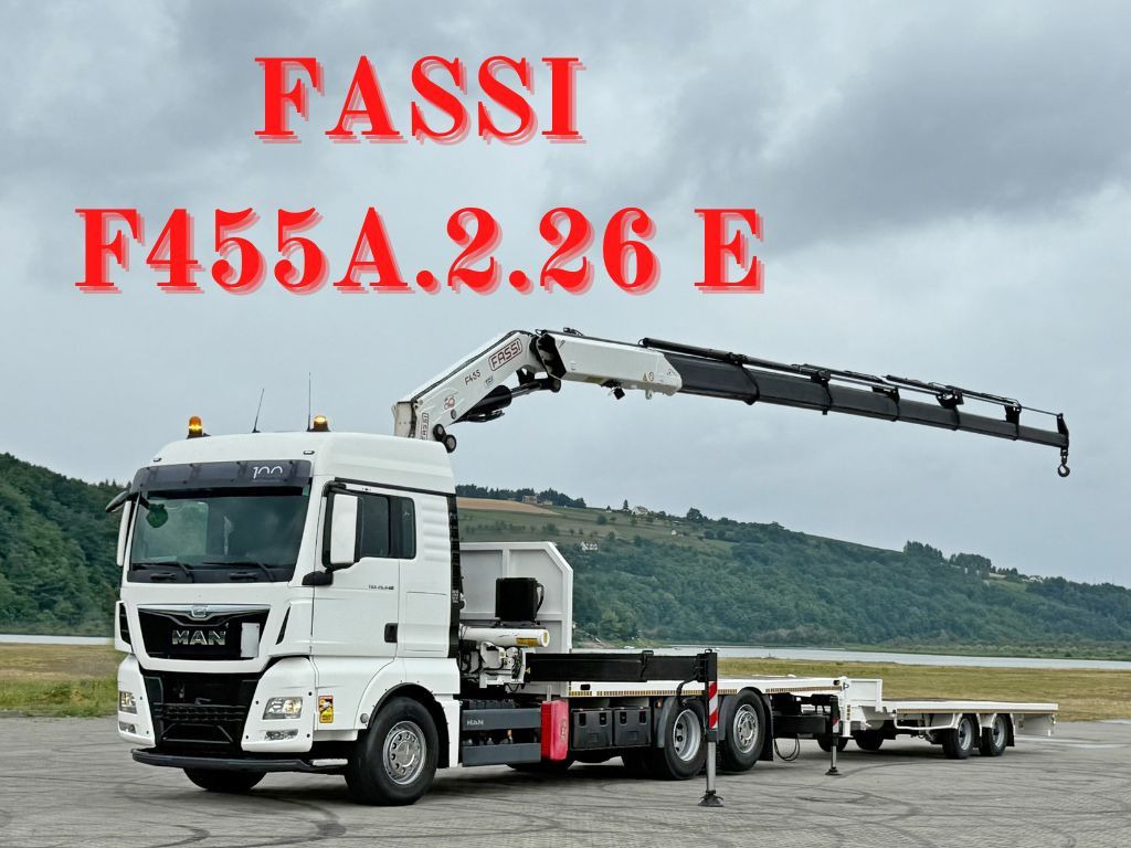 MAN TGX 26.440 * FASSI F455A.2.26E + FUNK + Anhänger - Autokran: das Bild 1 MAN TGX 26.440 * FASSI F455A.2.26E + FUNK + Anhänger - Autokran: das Bild 1