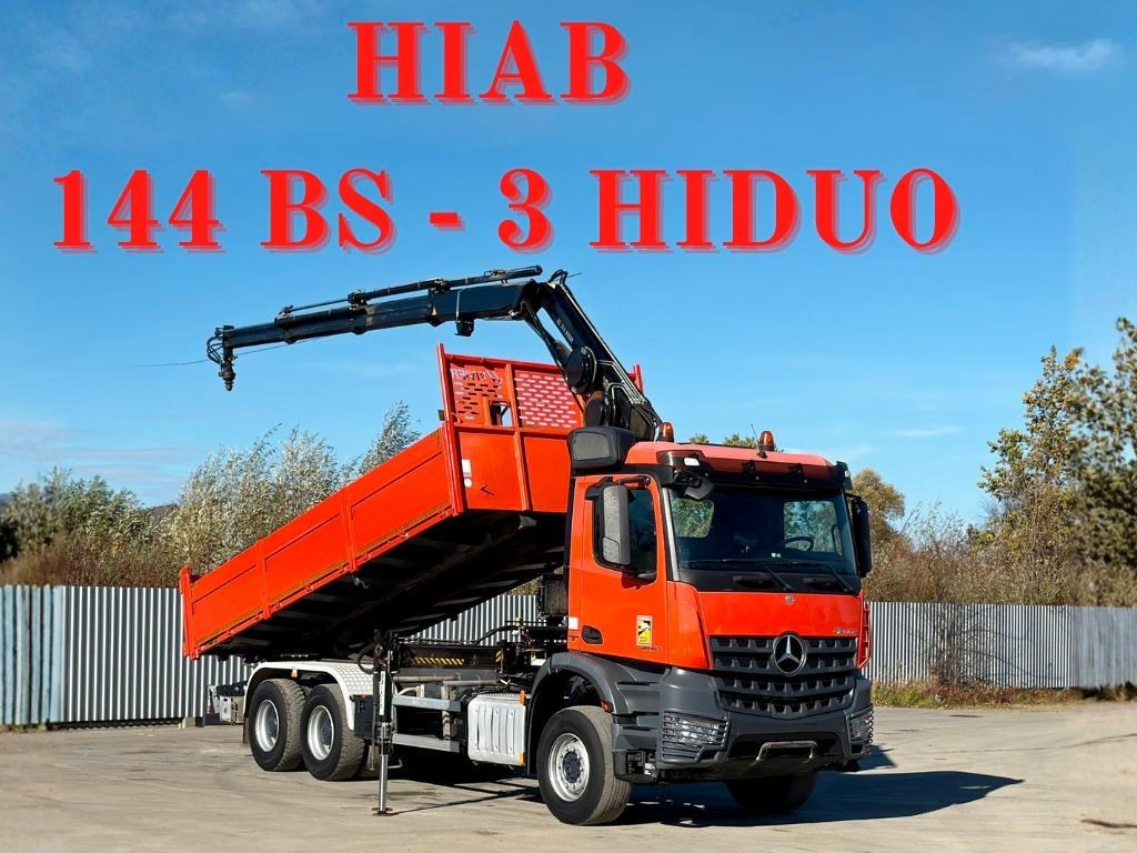 Mercedes-Benz AROCS 2640 *HIAB 144 BS - 3/FUNK + * 6x4 - Kipper, Autokran: das Bild 1 Mercedes-Benz AROCS 2640 *HIAB 144 BS - 3/FUNK + * 6x4 - Kipper, Autokran: das Bild 1