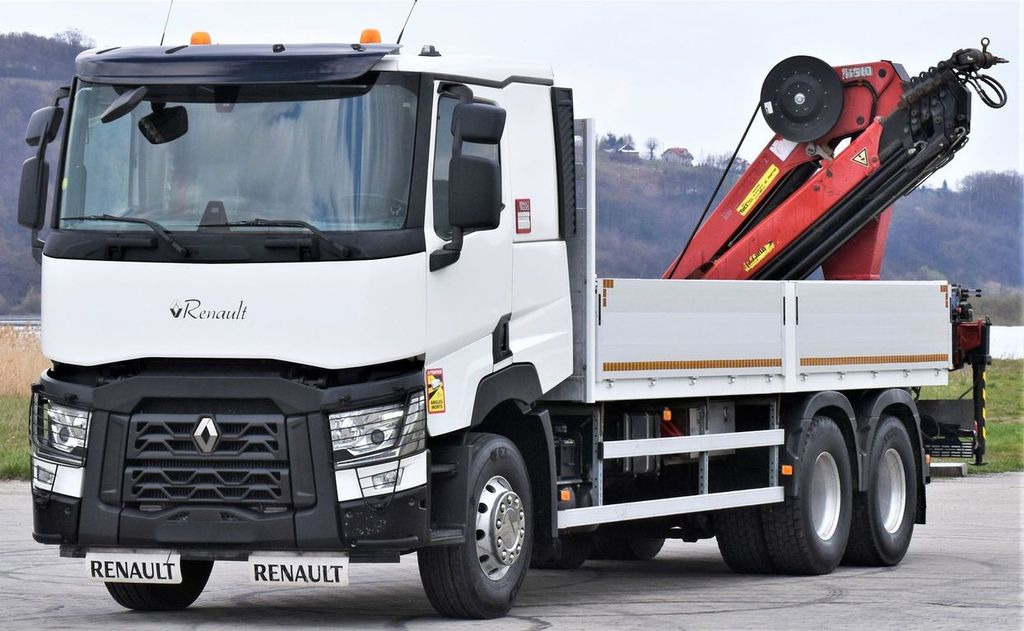 Renault C 460 * HMF 1510 K6 + FUNK * 6x4 - Autokran, Pritsche LKW: das Bild 3 Renault C 460 * HMF 1510 K6 + FUNK * 6x4 - Autokran, Pritsche LKW: das Bild 3