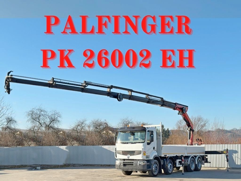 Renault Premium 430 DXI * PRITSCHE 7,40m *PK 26002 EH - Autokran: das Bild 1 Renault Premium 430 DXI * PRITSCHE 7,40m *PK 26002 EH - Autokran: das Bild 1