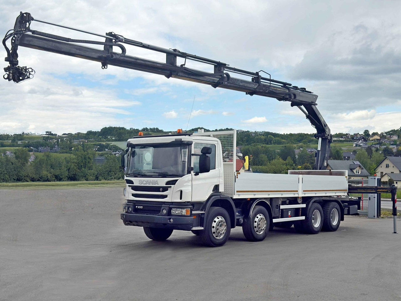 Scania P 410*PLATFORM 7,00m*HIAB 244 E-5 HIPRO+FUNK/8x4 Scania P 410*PRITSCHE 7,00m*HIAB 244 E-5 HIPRO+FUNK/8x4 - Autokran, Pritsche LKW: das Bild 2 Scania P 410*PLATFORM 7,00m*HIAB 244 E-5 HIPRO+FUNK/8x4 Scania P 410*PRITSCHE 7,00m*HIAB 244 E-5 HIPRO+FUNK/8x4 - Autokran, Pritsche LKW: das Bild 2