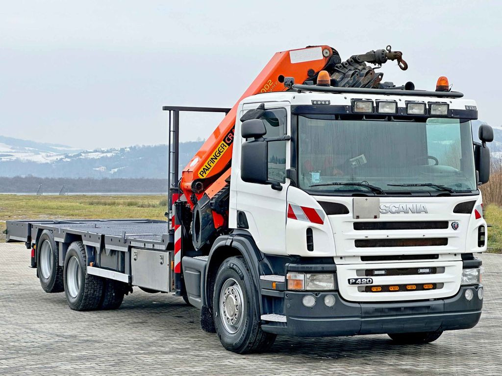 Scania P 420* PLATFORM 6,80m * PK 29002+FUNK * TOP - Abschleppwagen: das Bild 3 Scania P 420* PLATFORM 6,80m * PK 29002+FUNK * TOP - Abschleppwagen: das Bild 3