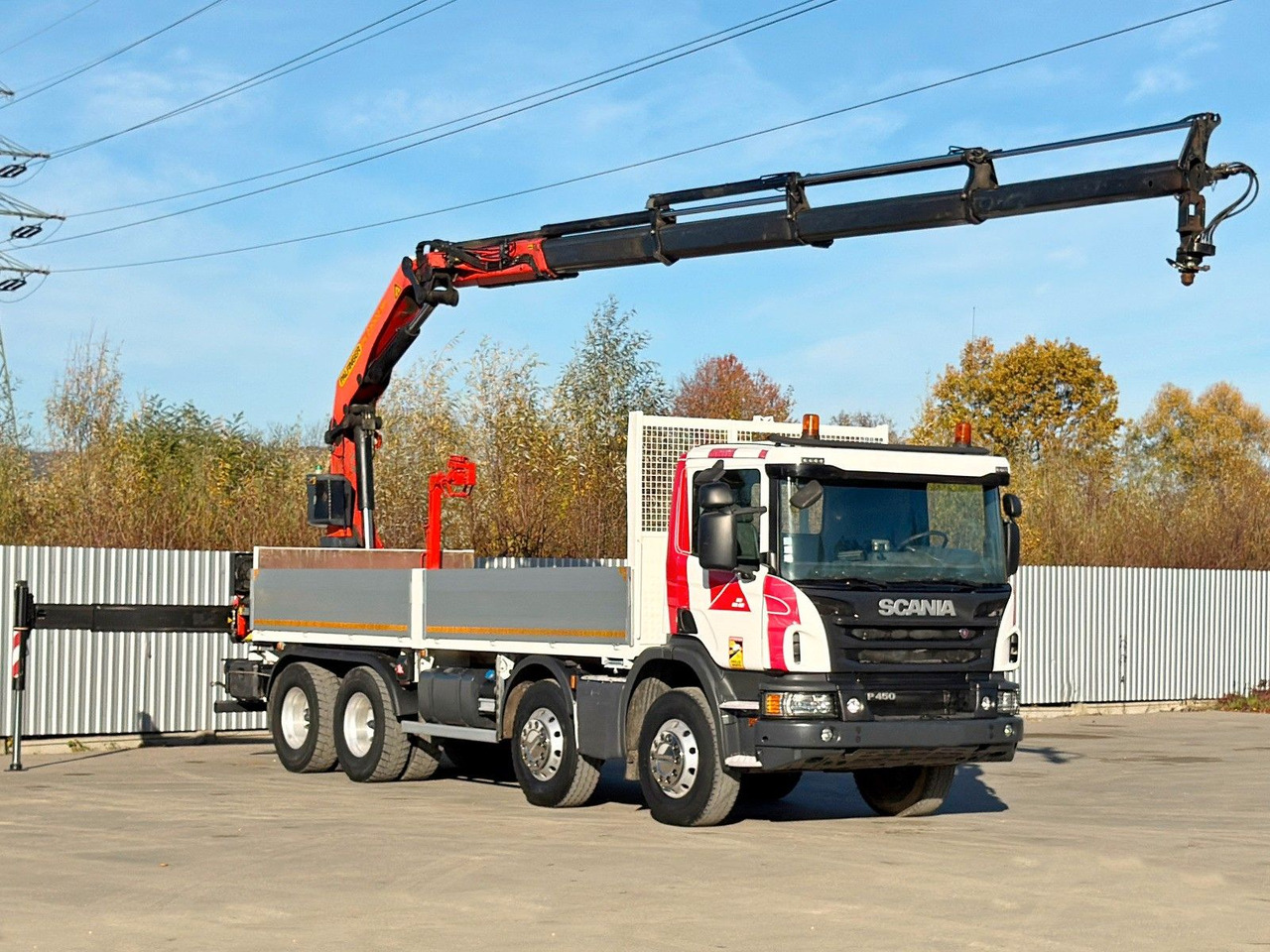 Scania P 450* PRITSCHE 6,90m * PK 23002- SH C FUNK *8x4 - Autokran: das Bild 2 Scania P 450* PRITSCHE 6,90m * PK 23002- SH C FUNK *8x4 - Autokran: das Bild 2