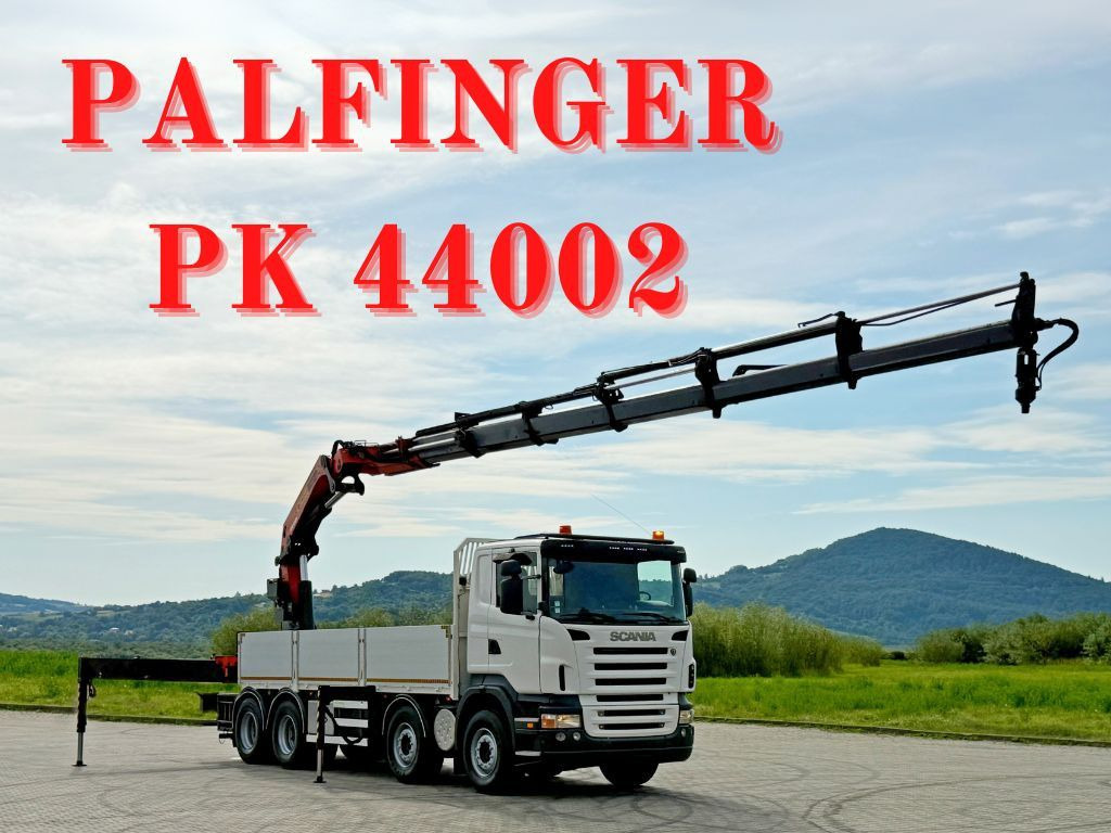 Scania R 420 PRITSCHE 6,47 m * PK 44002/FUNK * 8x4 /TOP - Autokran: das Bild 1 Scania R 420 PRITSCHE 6,47 m * PK 44002/FUNK * 8x4 /TOP - Autokran: das Bild 1