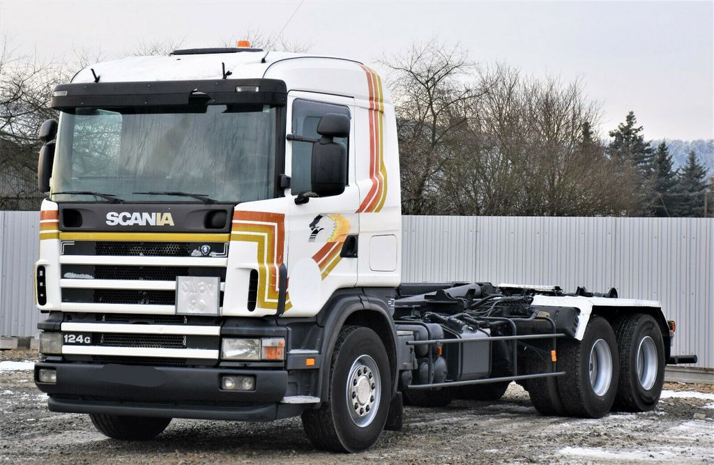 Scania R124 470 Abrollkipper *6x2* Top Zustand ! - Abrollkipper: das Bild 4 Scania R124 470 Abrollkipper *6x2* Top Zustand ! - Abrollkipper: das Bild 4
