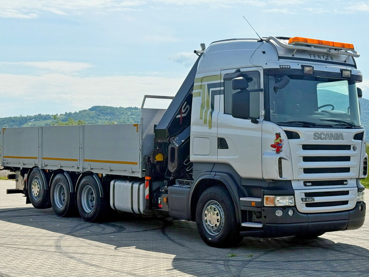 Scania R480 PRITSCHE 6,85m *HIAB 377 E-8 HIPRO/FUNK*8x4 - Autokran: das Bild 3 Scania R480 PRITSCHE 6,85m *HIAB 377 E-8 HIPRO/FUNK*8x4 - Autokran: das Bild 3