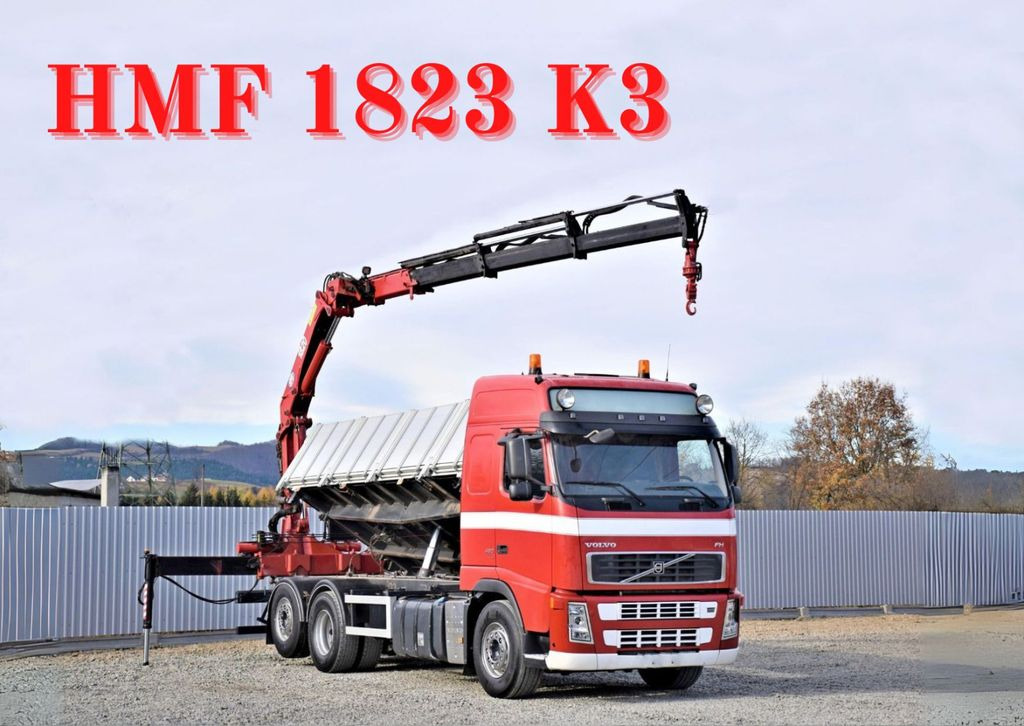 Volvo FH 480 Kipper 6,20m + HMF 1823 K3 + FUNK Volvo FH 480 Kipper 6,20m + HMF 1823 K3 + FUNK - Autokran, Kipper: das Bild 1 Volvo FH 480 Kipper 6,20m + HMF 1823 K3 + FUNK Volvo FH 480 Kipper 6,20m + HMF 1823 K3 + FUNK - Autokran, Kipper: das Bild 1