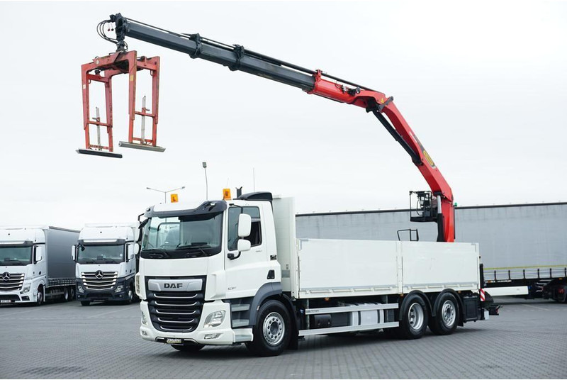 DAF CF / 480 / 6 X 2 / SKRZYNIOWY + HDS / PALFINGER PK 22 001L / OŚ - Pritsche LKW, Autokran: das Bild 1 DAF CF / 480 / 6 X 2 / SKRZYNIOWY + HDS / PALFINGER PK 22 001L / OŚ - Pritsche LKW, Autokran: das Bild 1