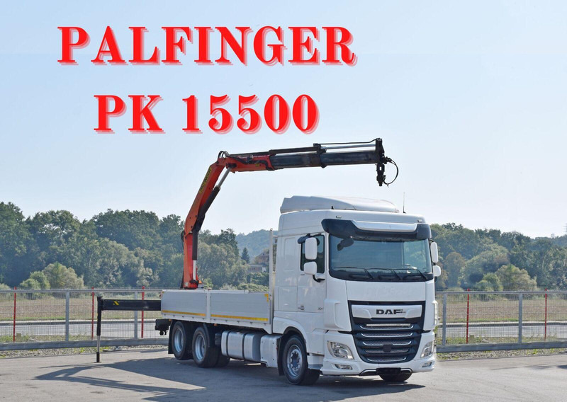 DAF XF 530 Pritsche 6,30 m + PK 15500 * TOPZUSTAND - Pritsche LKW, Autokran: das Bild 1 DAF XF 530 Pritsche 6,30 m + PK 15500 * TOPZUSTAND - Pritsche LKW, Autokran: das Bild 1