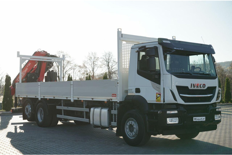 Pritsche LKW, Autokran Iveco STRALIS 460 / 6X2 / SKRZYNIOWY 8,1 m + HDS FASSI. F185 MAX UDŹWI: das Bild 10
