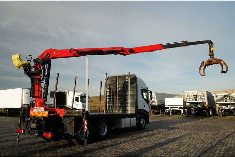 Iveco STRALIS 560 / 6X4 / DO DREWNA / DO DRZEWA / DO LASU / HDS PALFIN - Holztransporter, Autokran: das Bild 5 Iveco STRALIS 560 / 6X4 / DO DREWNA / DO DRZEWA / DO LASU / HDS PALFIN - Holztransporter, Autokran: das Bild 5