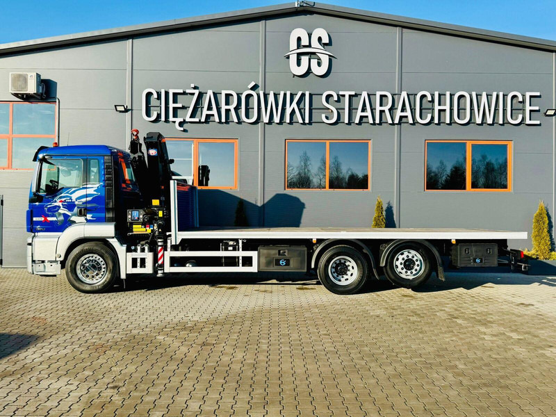 MAN MAN TGS 26.360 // E6 // 6x2 // platforma laweta 7,2m z HDs HMF 1 - Pritsche LKW, Autokran: das Bild 2 MAN MAN TGS 26.360 // E6 // 6x2 // platforma laweta 7,2m z HDs HMF 1 - Pritsche LKW, Autokran: das Bild 2