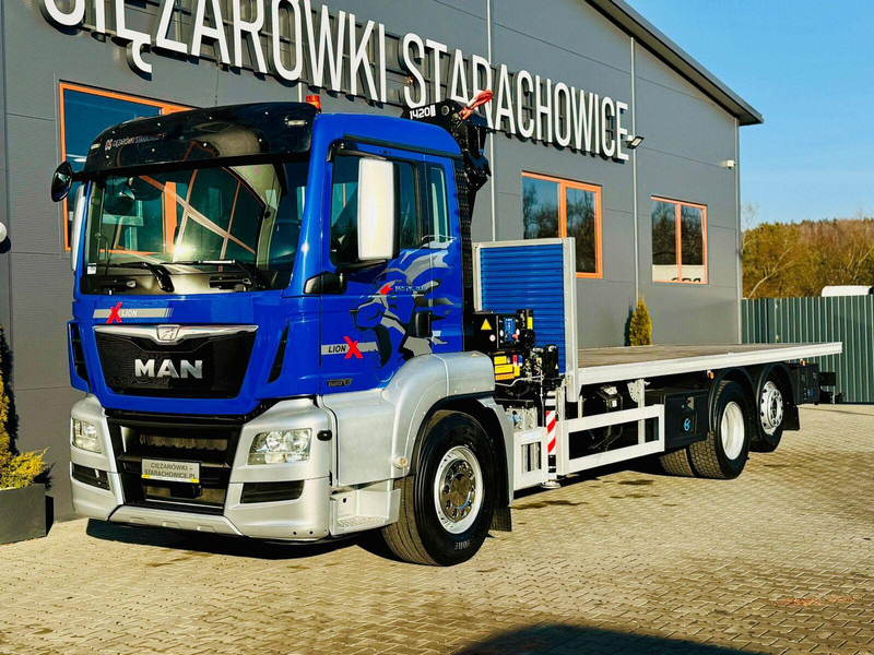 MAN MAN TGS 26.360 // E6 // 6x2 // platforma laweta 7,2m z HDs HMF 1 - Pritsche LKW, Autokran: das Bild 1 MAN MAN TGS 26.360 // E6 // 6x2 // platforma laweta 7,2m z HDs HMF 1 - Pritsche LKW, Autokran: das Bild 1