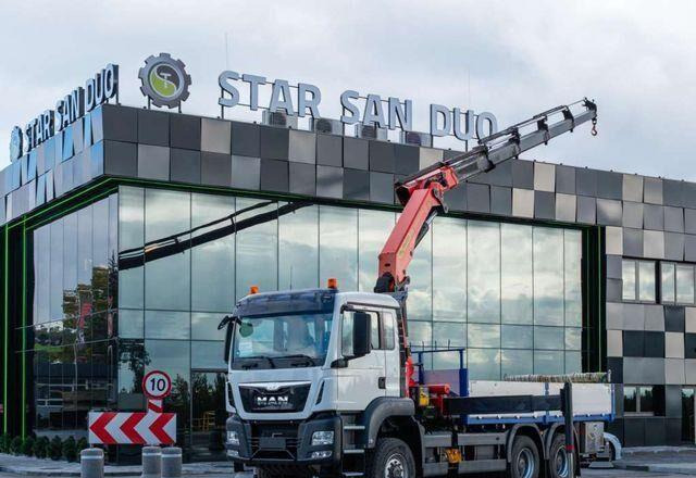 MAN TGS 26.400 6x6 PALFINGER PK 33002 EH Crane Kran - Pritsche LKW, Autokran: das Bild 1 MAN TGS 26.400 6x6 PALFINGER PK 33002 EH Crane Kran - Pritsche LKW, Autokran: das Bild 1