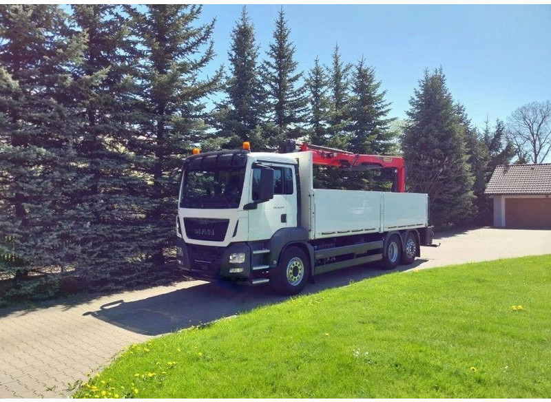 MAN TGS 26.400 Flatbed + Crane Palfinger PK 23001L - Pritsche LKW, Autokran: das Bild 1 MAN TGS 26.400 Flatbed + Crane Palfinger PK 23001L - Pritsche LKW, Autokran: das Bild 1