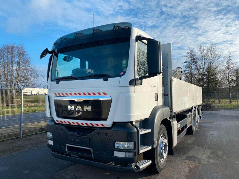 MAN TGS 26.440 6x2 HIAB 166 Ladekran Pritsche - Pritsche LKW, Autokran: das Bild 1 MAN TGS 26.440 6x2 HIAB 166 Ladekran Pritsche - Pritsche LKW, Autokran: das Bild 1