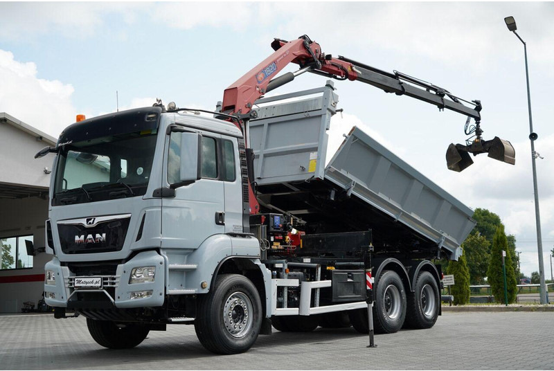 MAN TGS 33.360 / WYWROTKA + HDS - Kipper, Autokran: das Bild 1 MAN TGS 33.360 / WYWROTKA + HDS - Kipper, Autokran: das Bild 1