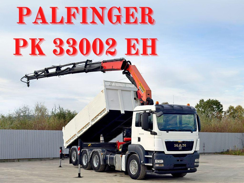 MAN TGS 35.440 * PALFINGER PK 33002 EH +FUNK / 8x4 - Kipper, Autokran: das Bild 1 MAN TGS 35.440 * PALFINGER PK 33002 EH +FUNK / 8x4 - Kipper, Autokran: das Bild 1