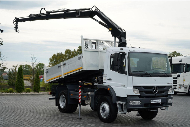 Mercedes-Benz ATEGO 1629 / 4x4 / WYWROTKA + HDS HIAB 111 B-3 / PILOT / ROTAT - Kipper, Autokran: das Bild 1 Mercedes-Benz ATEGO 1629 / 4x4 / WYWROTKA + HDS HIAB 111 B-3 / PILOT / ROTAT - Kipper, Autokran: das Bild 1