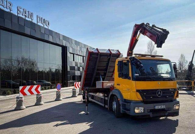Mercedes-Benz AXOR 1824 4x2 HMF 975 HDS Crane Rotator Kipper - Kipper, Autokran: das Bild 2 Mercedes-Benz AXOR 1824 4x2 HMF 975 HDS Crane Rotator Kipper - Kipper, Autokran: das Bild 2