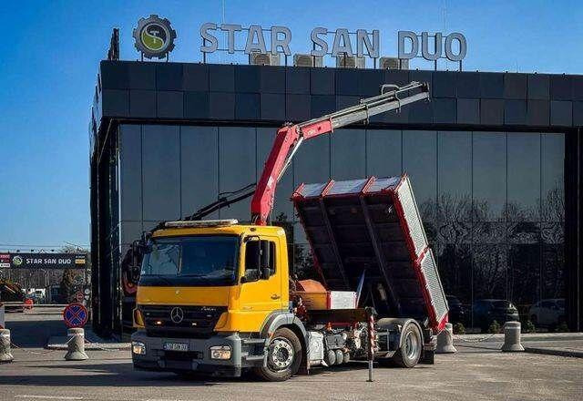 Mercedes-Benz AXOR 1824 4x2 HMF 975 HDS Crane Rotator Kipper - Kipper, Autokran: das Bild 1 Mercedes-Benz AXOR 1824 4x2 HMF 975 HDS Crane Rotator Kipper - Kipper, Autokran: das Bild 1
