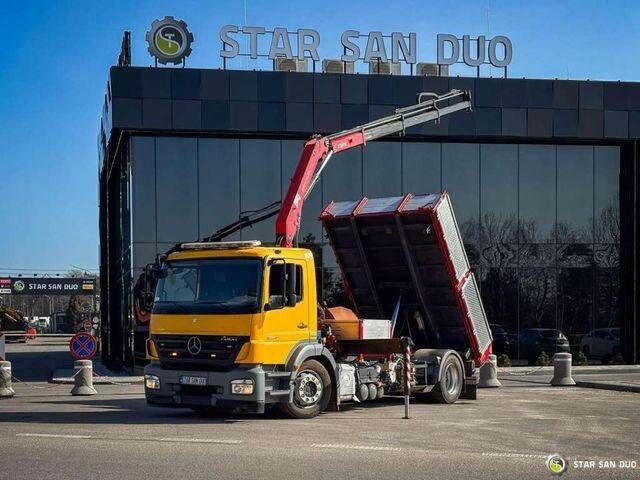 Mercedes-Benz AXOR 1824 4x2 HMF 975 HDS Crane Rotator Kipper - Kipper, Autokran: das Bild 1 Mercedes-Benz AXOR 1824 4x2 HMF 975 HDS Crane Rotator Kipper - Kipper, Autokran: das Bild 1