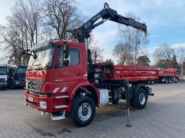 Mercedes-Benz AXOR 1829 - Kipper, Autokran: das Bild 1 Mercedes-Benz AXOR 1829 - Kipper, Autokran: das Bild 1