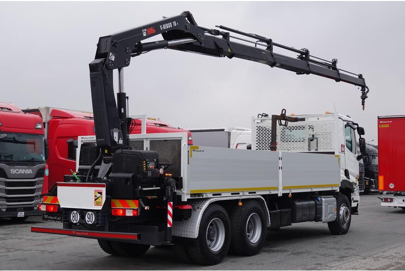 Renault C 380 / 6x4 / SKRZYNIOWY 6,6 m / + HDS HIAB 188 x-hiduo wysów: 1 - Pritsche LKW, Autokran: das Bild 5 Renault C 380 / 6x4 / SKRZYNIOWY 6,6 m / + HDS HIAB 188 x-hiduo wysów: 1 - Pritsche LKW, Autokran: das Bild 5