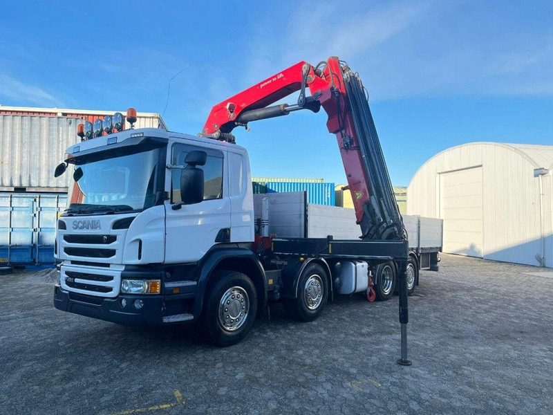 Scania P450 8x2 Flatbed + Crane HMF 2620-K6 - Pritsche LKW, Autokran: das Bild 3 Scania P450 8x2 Flatbed + Crane HMF 2620-K6 - Pritsche LKW, Autokran: das Bild 3