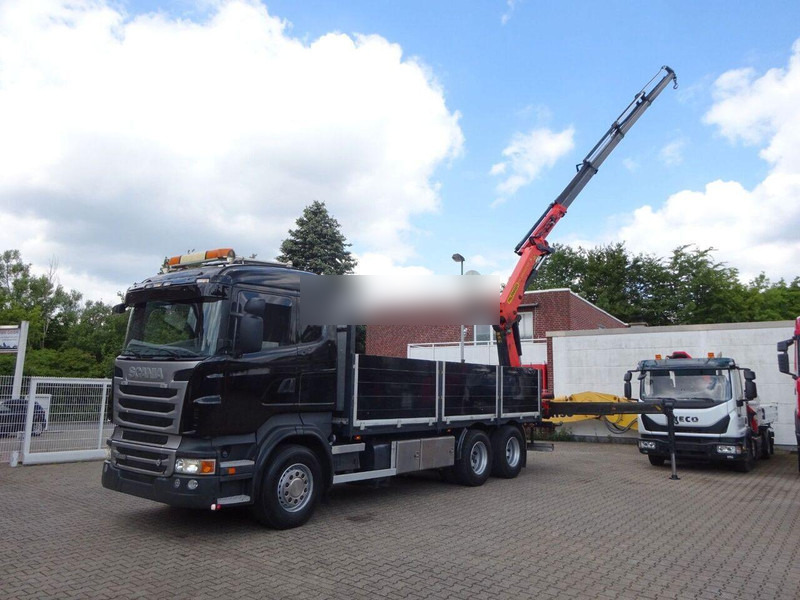 Scania R620 Flatbed + crane PK 22002 EH 6x2 - Pritsche LKW, Autokran: das Bild 1 Scania R620 Flatbed + crane PK 22002 EH 6x2 - Pritsche LKW, Autokran: das Bild 1
