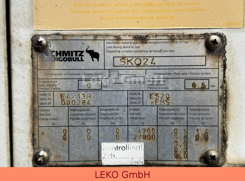 Koffer Auflieger Schmitz Cargobull SKO 24: das Bild 14