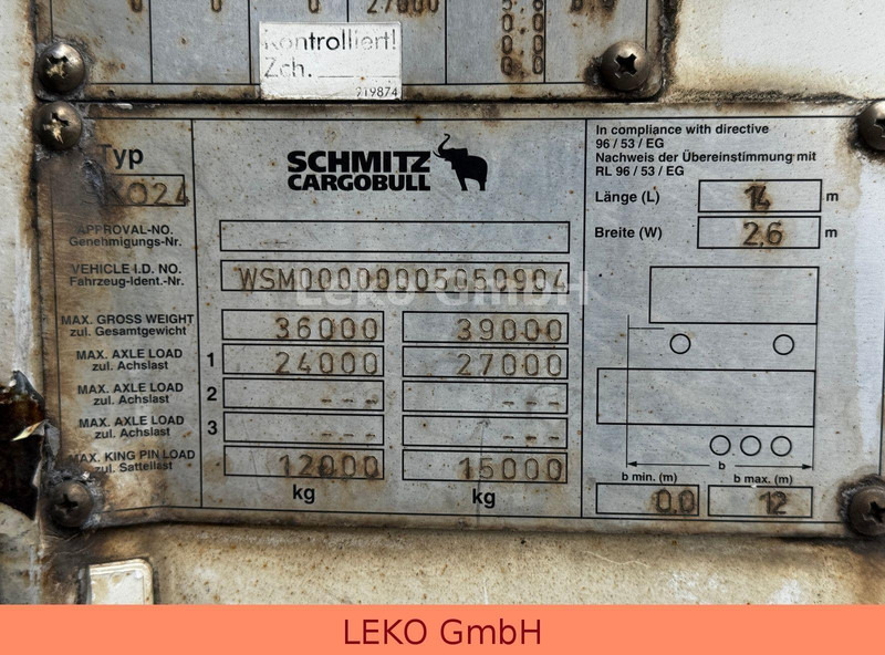 Koffer Auflieger Schmitz Cargobull SKO 24: das Bild 15