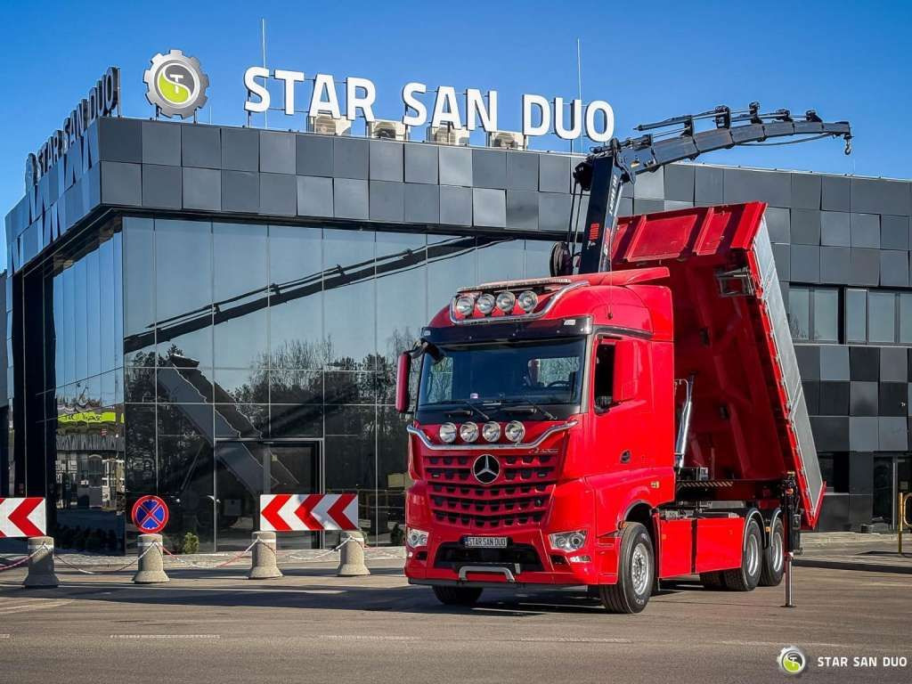 Mercedes-Benz AROCS 3358L 6x4 HIAB 192X-HIPRO E-6 Crane Kippe - Kipper: das Bild 1 Mercedes-Benz AROCS 3358L 6x4 HIAB 192X-HIPRO E-6 Crane Kippe - Kipper: das Bild 1