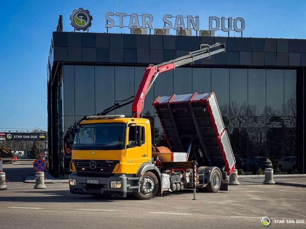 Mercedes-Benz AXOR 1824 4x2 HMF 975 HDS Crane Rotator Kipper Mercedes-Benz AXOR 1824 4x2 HMF 975 HDS Crane Rotator Kipper - Kipper: das Bild 1 Mercedes-Benz AXOR 1824 4x2 HMF 975 HDS Crane Rotator Kipper Mercedes-Benz AXOR 1824 4x2 HMF 975 HDS Crane Rotator Kipper - Kipper: das Bild 1