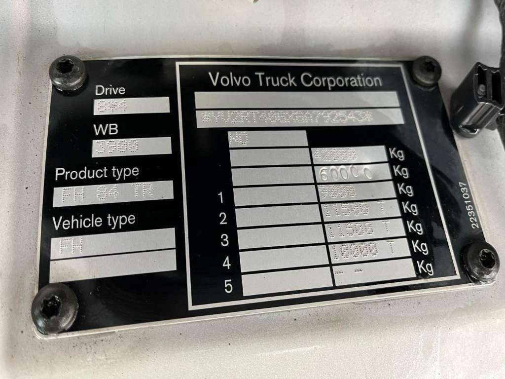 Sattelzugmaschine Volvo  FH 500 8x4*4 PK65002 Fly JIB Crane 7456 h Winch: das Bild 9