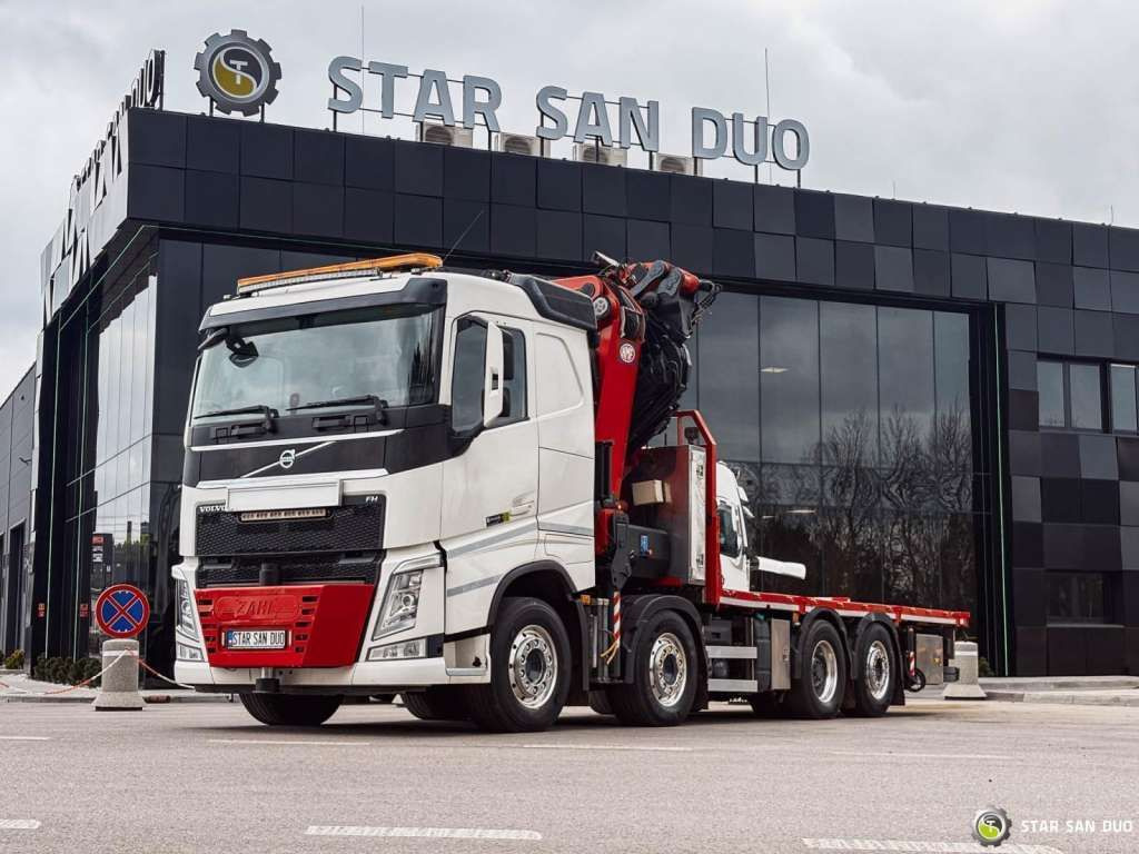 Volvo FH 550 8x2 HMF 8520 FLY JIB Winch Crane Euro 6 - Autokran: das Bild 4 Volvo FH 550 8x2 HMF 8520 FLY JIB Winch Crane Euro 6 - Autokran: das Bild 4
