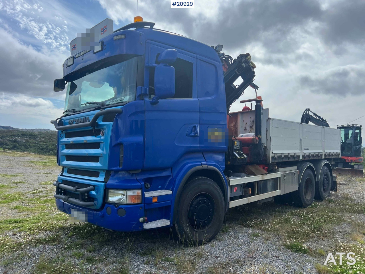 Scania R480 - Pritsche LKW, Autokran: das Bild 1 Scania R480 - Pritsche LKW, Autokran: das Bild 1