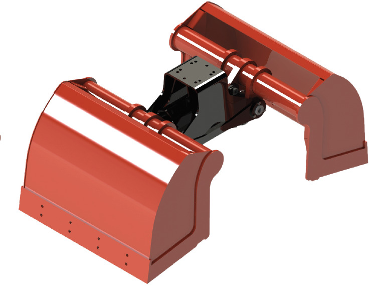 Clamshell bucket with sidewalls BV-L 400 - Zweischalengreifer für Ladekran: das Bild 1 Clamshell bucket with sidewalls BV-L 400 - Zweischalengreifer für Ladekran: das Bild 1