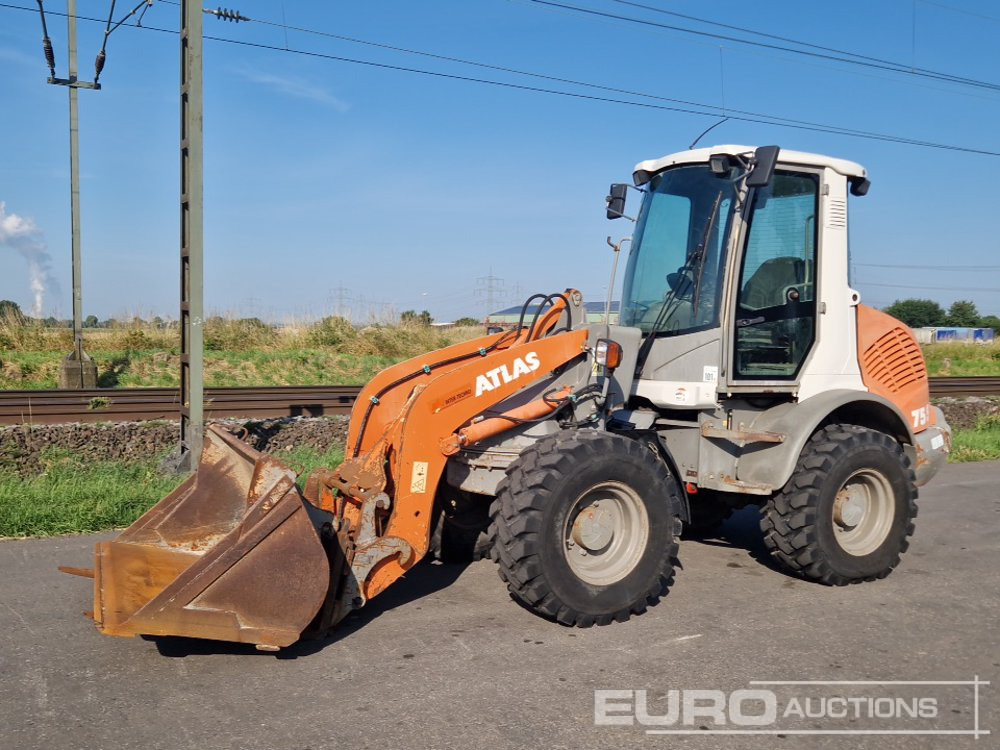 2010 Atlas Wheeled Loader, QH, Bucket, Forks - Radlader: das Bild 1 2010 Atlas Wheeled Loader, QH, Bucket, Forks - Radlader: das Bild 1