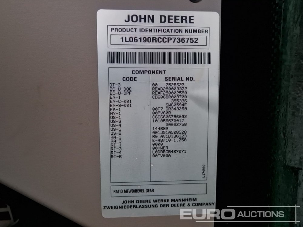 Traktor 2013 John Deere 6190R: das Bild 32 Traktor 2013 John Deere 6190R: das Bild 32