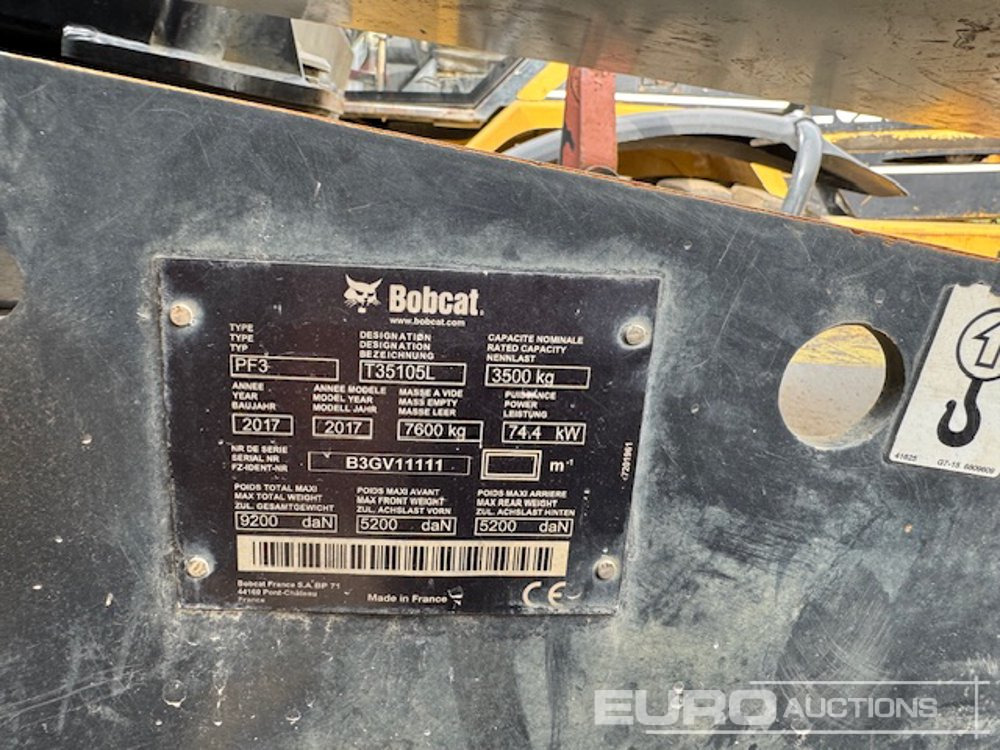 2017 Bobcat T35105L - Teleskoplader: das Bild 4 2017 Bobcat T35105L - Teleskoplader: das Bild 4