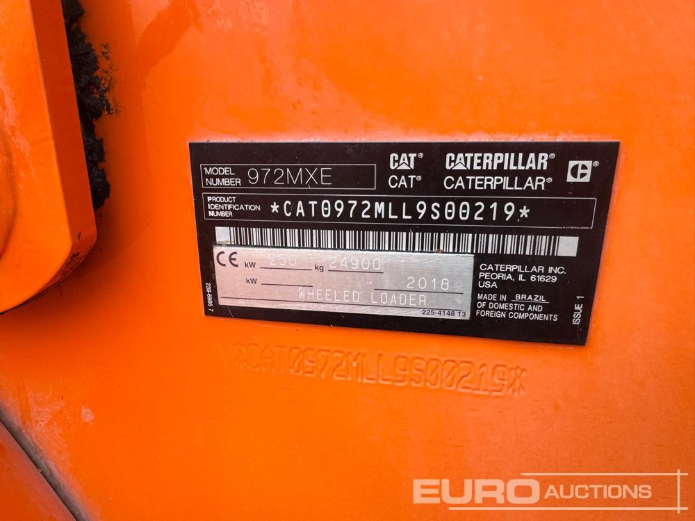 2018 CAT 972M XE - Radlader: das Bild 3 2018 CAT 972M XE - Radlader: das Bild 3