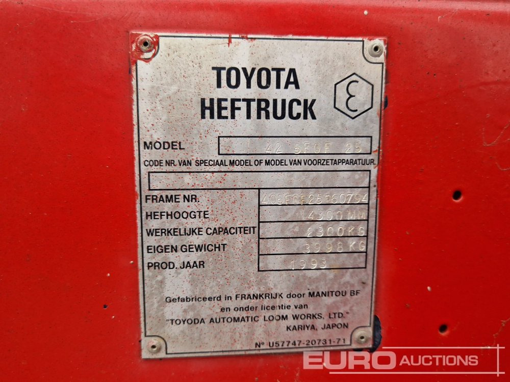 Gabelstapler Toyota 42-5FGF 25: das Bild 26